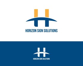 Logo Design Entry 2873924 submitted by dickyomar to the contest for Horizon Sign Solutions run by Horizon