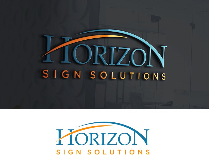 Logo Design entry 2873139 submitted by Jart to the Logo Design for Horizon Sign Solutions run by Horizon