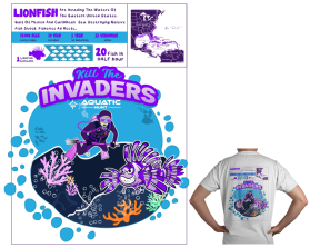 T-Shirt Design Entry 2976864 submitted by zahitr to the contest for Aquatic Hunt run by sfvernaglia