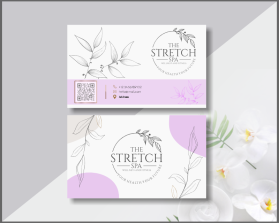 Business Card & Stationery Design entry 2873170 submitted by Husn Art to the Business Card & Stationery Design for The Stretch Spa Business Cards run by doglover