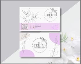 Business Card & Stationery Design entry 2873173 submitted by Husn Art to the Business Card & Stationery Design for The Stretch Spa Business Cards run by doglover