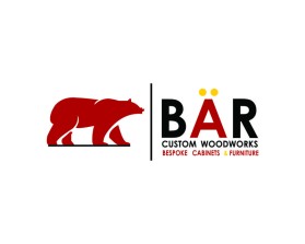 Logo Design entry 2873707 submitted by Ilham Fajri to the Logo Design for Bär Custom Woodworks - Bespoke Cabinets & Furniture run by RKlann