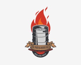 Logo Design Entry 2954325 submitted by DEBDAN to the contest for Blazin’ Brews run by 79tjwilliams