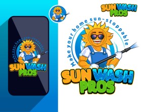 Logo Design Entry 2893176 submitted by Thushan_S to the contest for Sun Wash Pros run by jfentress