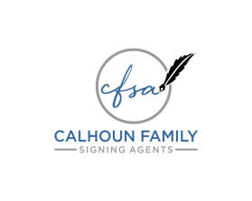 Logo Design entry 2895731 submitted by terbang to the Logo Design for Calhoun Family Signing Agents run by MPCalhoun