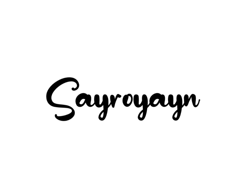 Logo Design entry 2904915 submitted by Real to the Logo Design for Sayroyayn run by sayroyayn
