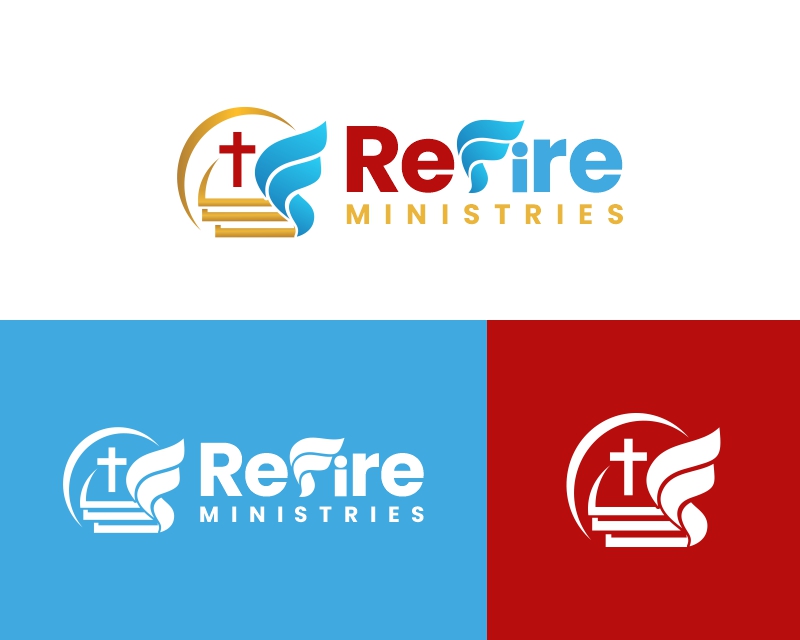 Logo Design entry 2907096 submitted by stuckattwo to the Logo Design for ReFire Ministries run by Marywellshatcher