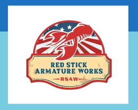 Logo Design entry 2914713 submitted by stuckattwo to the Logo Design for Red Stick Armature Works run by RMetzRSAW