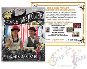 Graphic Design Entry 3016458 submitted by Adam to the contest for The Give & Take Jugglers run by awatman
