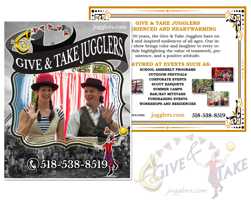 Graphic Design entry 2906843 submitted by Adam to the Graphic Design for The Give & Take Jugglers run by awatman