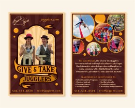 Graphic Design Entry 3018294 submitted by Armchtrm to the contest for The Give & Take Jugglers run by awatman