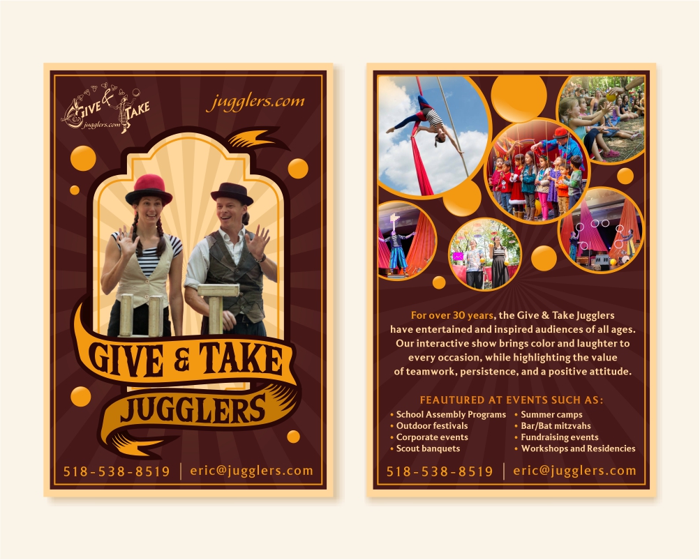 Graphic Design entry 2914988 submitted by Armchtrm to the Graphic Design for The Give & Take Jugglers run by awatman