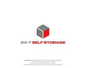 Logo Design entry 2909830 submitted by artmaxele to the Logo Design for 24-7 Self Storage run by iameaton