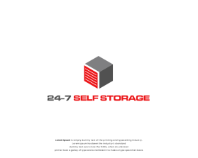 Logo Design entry 2909871 submitted by Suhaimi to the Logo Design for 24-7 Self Storage run by iameaton