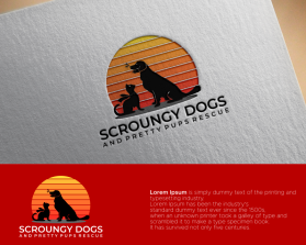 Logo Design entry 2913440 submitted by LogoAmr to the Logo Design for Scroungy Dogs and Pretty Pups Rescue run by Coloradopam
