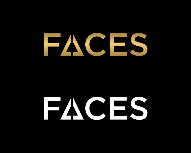 Logo Design entry 2919067 submitted by gEt_wOrk to the Logo Design for FACES with 77 integrated inside the word itself run by veronicaswr