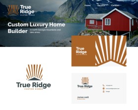 Logo Design entry 2927077 submitted by brogs to the Logo Design for True Ridge Custom Homes run by Kodili90