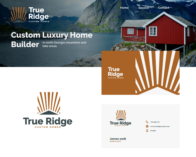 Logo Design entry 2929341 submitted by Al_fiannur21 to the Logo Design for True Ridge Custom Homes run by Kodili90
