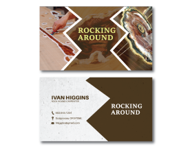 Business Card & Stationery Design entry 2925531 submitted by iosiconsdesign to the Business Card & Stationery Design for Rocking Around run by ajburrell0215