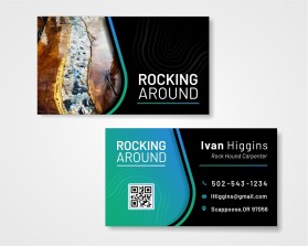 Business Card & Stationery Design Entry 3037106 submitted by Armchtrm to the contest for Rocking Around run by ajburrell0215
