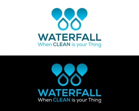 Logo Design entry 2933627 submitted by FactoryMinion to the Logo Design for WaterfallClean.com run by Stackz