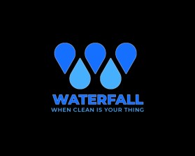 Logo Design entry 2952293 submitted by brogs to the Logo Design for WaterfallClean.com run by Stackz