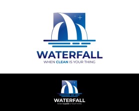 Logo Design Entry 2933385 submitted by Lond0 to the contest for WaterfallClean.com run by Stackz