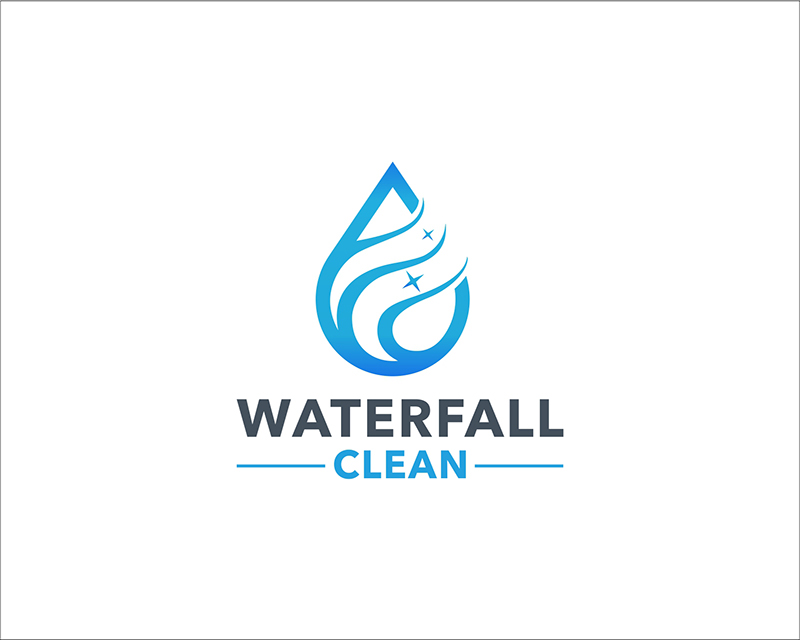 Logo Design entry 2953349 submitted by nirajdhivaryahoocoin to the Logo Design for WaterfallClean.com run by Stackz