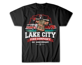 T-Shirt Design entry 2930878 submitted by Armchtrm to the T-Shirt Design for Lake City Fire Company run by lindsayrw