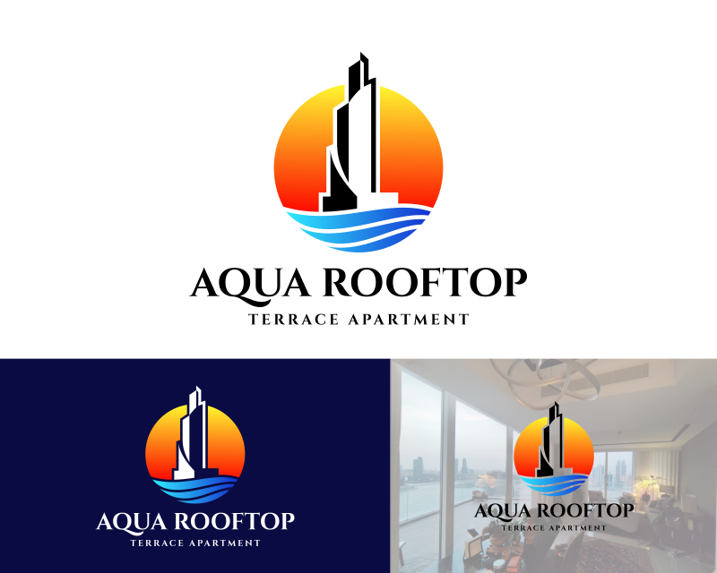 Logo Design entry 2928518 submitted by Kang okim to the Logo Design for Aqua Rooftop Terrace Apartment run by Jaberbox