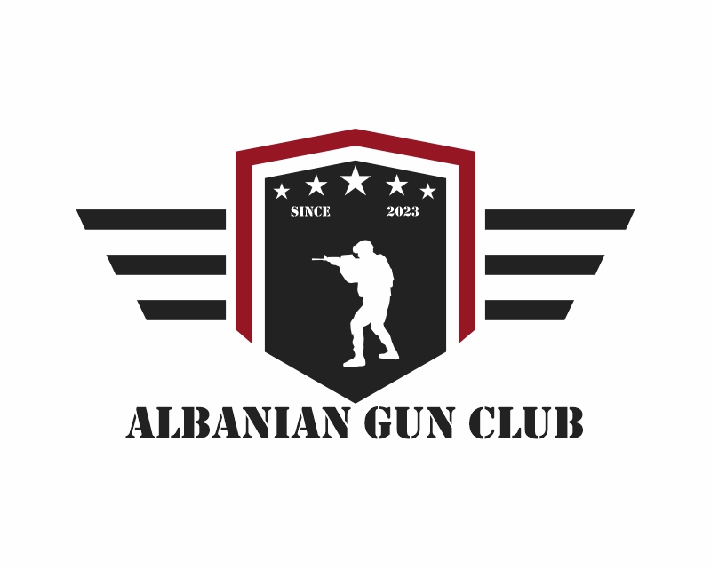 Logo Design entry 2944046 submitted by Moevad to the Logo Design for Albanian Gun Club run by Donklob