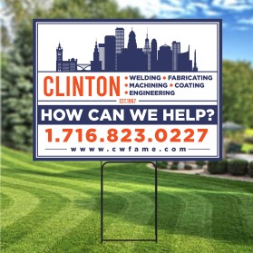 Graphic Design entry 2940795 submitted by jkmukti to the Graphic Design for Yard sign design- Clinton www.cwfame.com run by danieljhutchinson