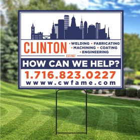 Graphic Design entry 2941400 submitted by Armchtrm to the Graphic Design for Yard sign design- Clinton www.cwfame.com run by danieljhutchinson