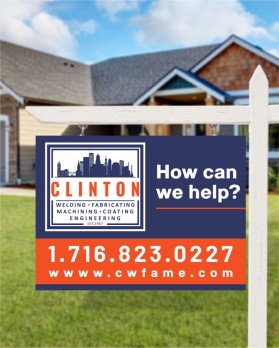 Graphic Design entry 2939862 submitted by sella to the Graphic Design for Yard sign design- Clinton www.cwfame.com run by danieljhutchinson