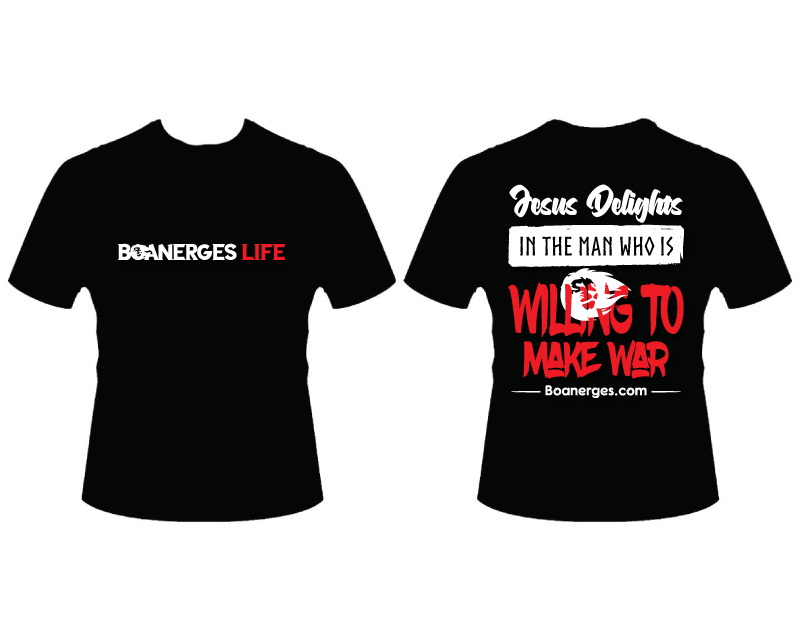 T-Shirt Design entry 2946639 submitted by Nikho_Zholeh97 to the T-Shirt Design for Boanerges Life run by dynamodavid