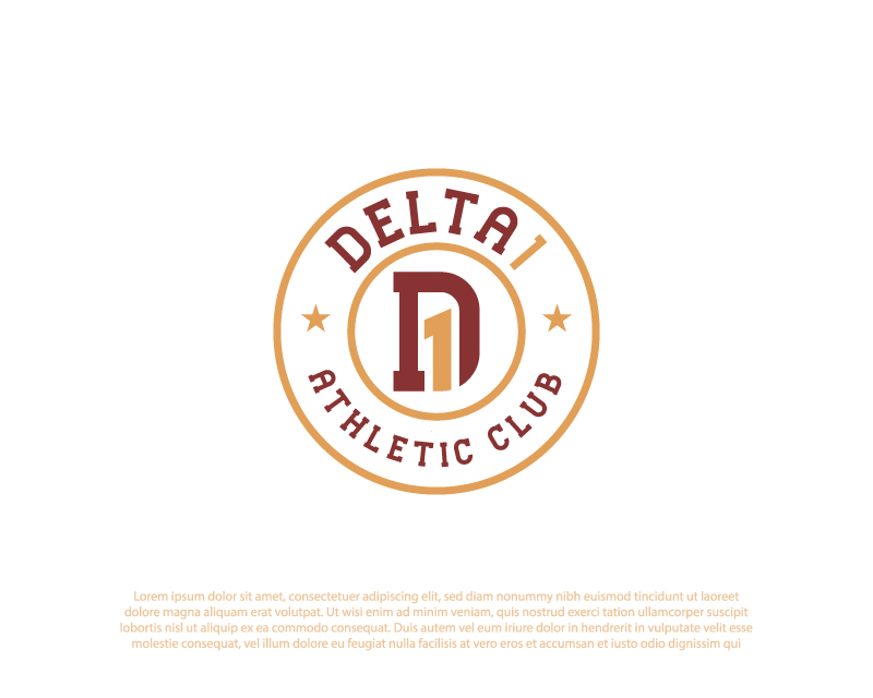 Logo Design entry 2939961 submitted by Ameer967 to the Logo Design for Delta 1 Athletic Club run by Zsaenz12