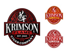 Logo Design entry 2944681 submitted by plexdesign to the Logo Design for Krimson Flame Cigar Company (Co.) run by Nupeswagg