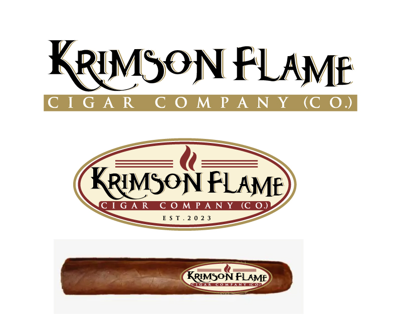 Logo Design entry 2944681 submitted by Shark Attack to the Logo Design for Krimson Flame Cigar Company (Co.) run by Nupeswagg