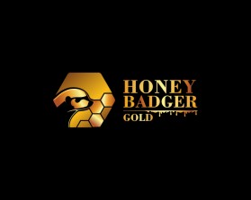 Logo Design Entry 2948498 submitted by JOYMAHADIK to the contest for Honey Badger Gold run by Molesworth