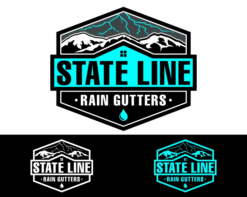 Logo Design entry 2944031 submitted by Armchtrm to the Logo Design for State Line Rain Gutters run by benstevenson