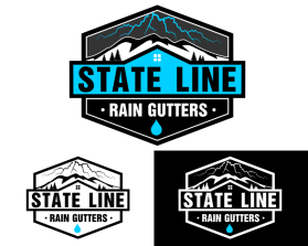 Logo Design entry 2944147 submitted by sella to the Logo Design for State Line Rain Gutters run by benstevenson