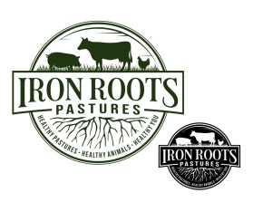 Logo Design entry 2966256 submitted by Armchtrm to the Logo Design for ironrootpastures.com run by ironrootpastures