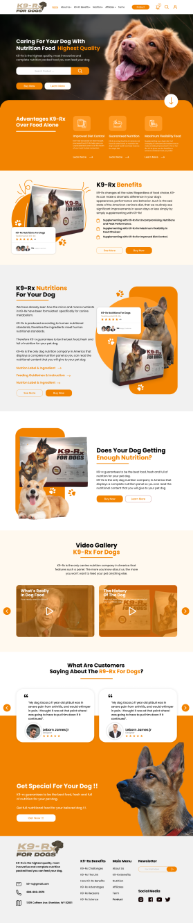Web Design entry 2960800 submitted by Widodo to the Web Design for K9-Rx.com run by Aspico