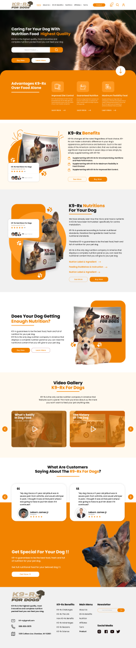 Web Design entry 2960798 submitted by Widodo to the Web Design for K9-Rx.com run by Aspico