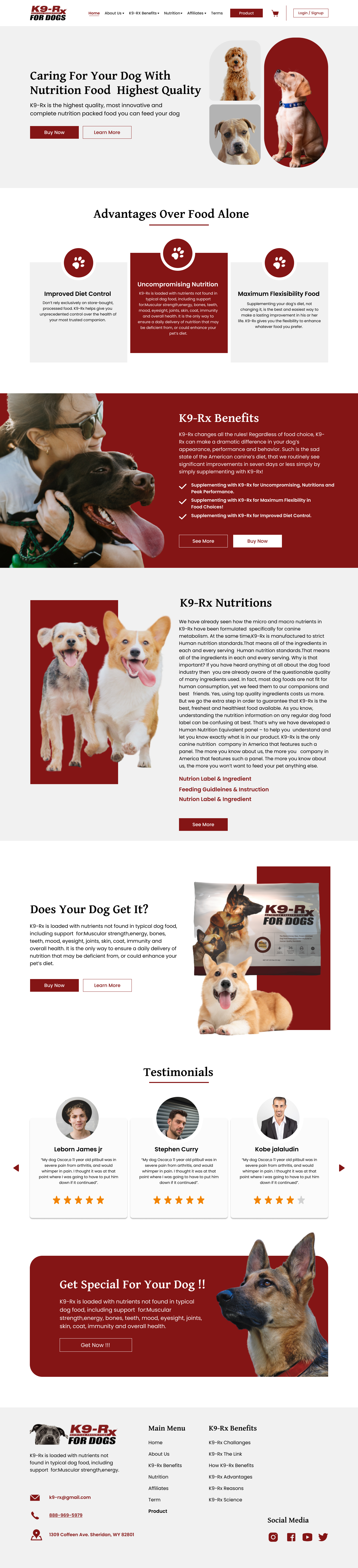 Web Design entry 2956531 submitted by Widodo to the Web Design for K9-Rx.com run by Aspico