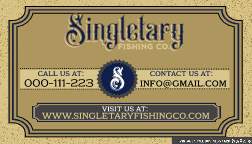 Business Card & Stationery Design Entry 3069987 submitted by LannaLaine to the contest for Singletary Fishing Co. run by mikesingletary13