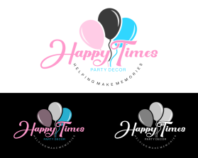 Logo Design entry 2959757 submitted by joekong to the Logo Design for Happy Times Party Decor run by cbkn76