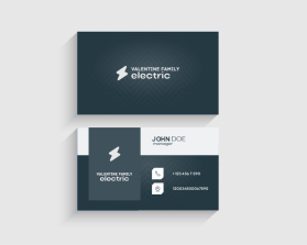 Business Card & Stationery Design entry 2975076 submitted by ivandizajner to the Business Card & Stationery Design for Valentine Family Electric run by AV20