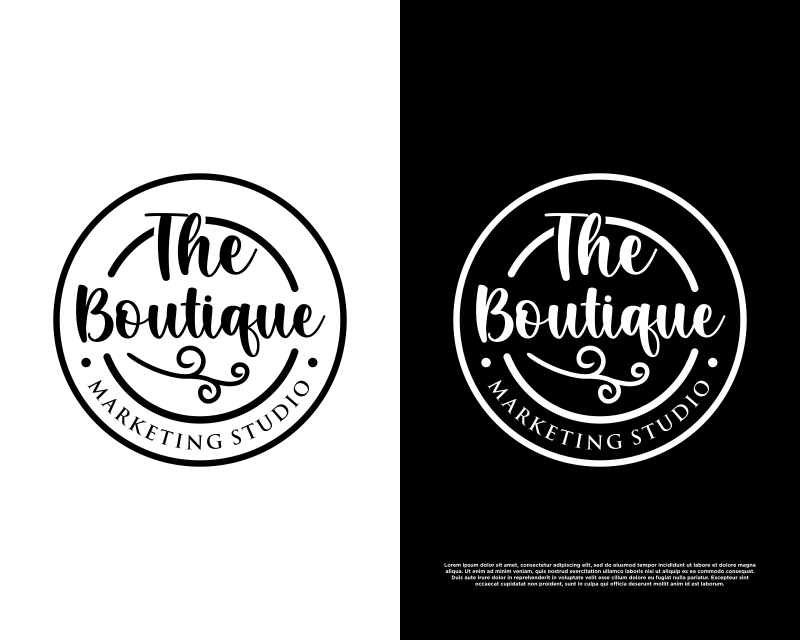 Logo Design entry 2970090 submitted by kintong to the Logo Design for The Boutique Marketing Studio run by monicahousewright