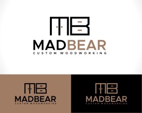 Logo Design entry 2964206 submitted by beckydsgn to the Logo Design for MadBear Custom Woodworking run by Madbear